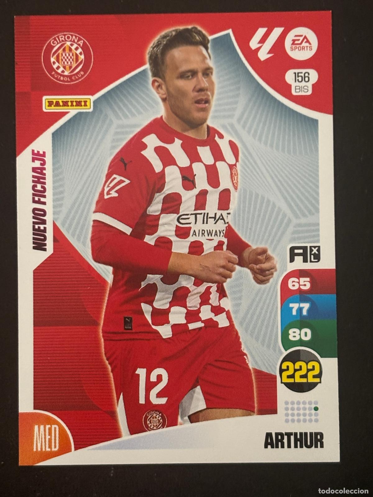 Fu&szlig;ball-Sticker: 156BIS ARTHUR GIRONA ADRENALYN PLUS 2&ordf; EDICI&Oacute;N ADRENALYN XL LALIGA 24-25 2024-2025