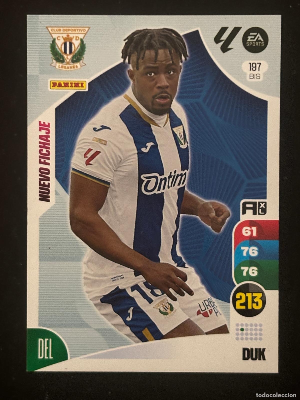 Cromos de f&uacute;tbol: 197BIS DUK LEGANES ADRENALYN PLUS 2&ordf; EDICI&Oacute;N ADRENALYN XL LALIGA EA SPORTS 24-25 2024-2025