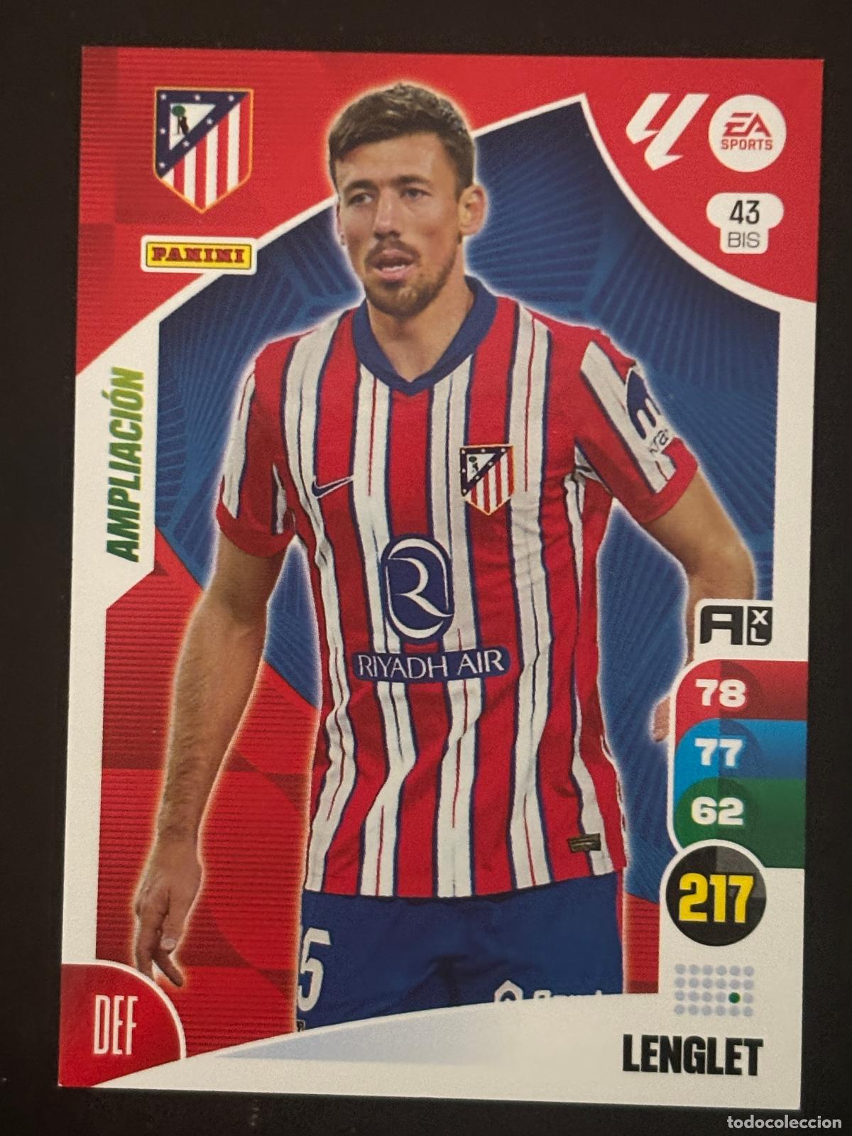 Cromos de f&uacute;tbol: 43BIS LENGLET AT MADRID ADRENALYN PLUS 2&ordf; EDICI&Oacute;N ADRENALYN XL LALIGA 24-25 2024-2025