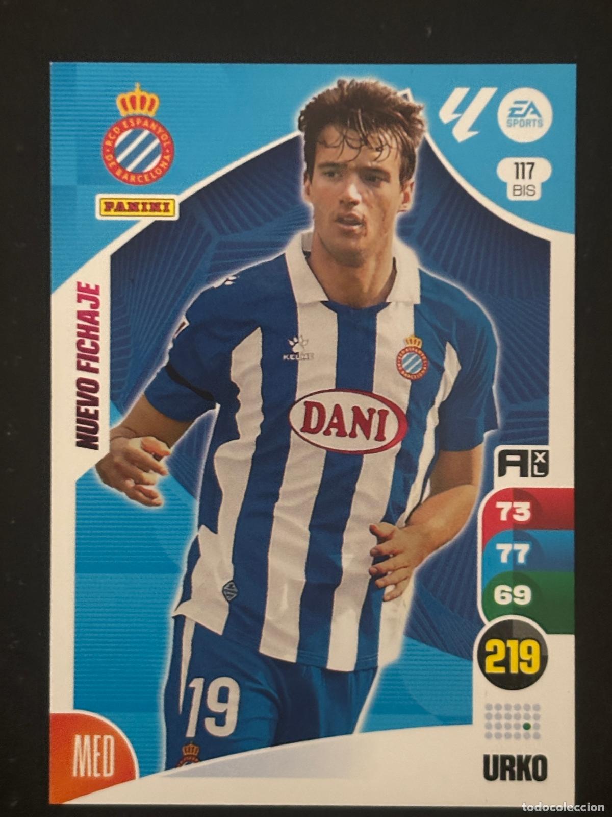 Cromos de f&uacute;tbol: 117BIS URKO ESPANYOL ADRENALYN PLUS 2&ordf; EDICI&Oacute;N ADRENALYN XL LALIGA 24-25 2024-2025