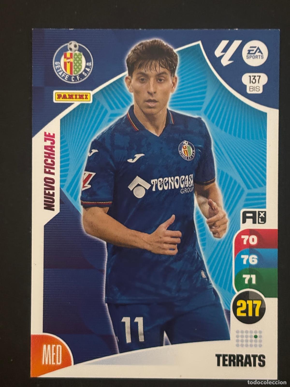 Cromos de f&uacute;tbol: 137BIS TERRATS GETAFE ADRENALYN PLUS 2&ordf; EDICI&Oacute;N ADRENALYN XL LALIGA 24-25 2024-2025