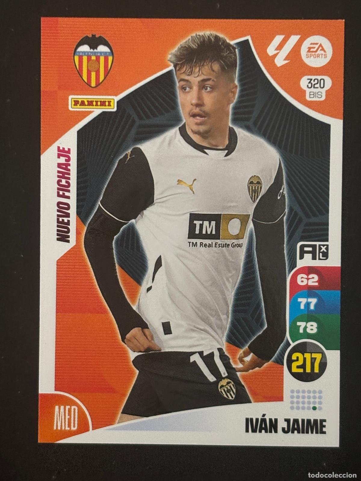 Cromos de f&uacute;tbol: 320BIS IV&Aacute;N JAIME VALENCIA ADRENALYN PLUS 2&ordf; EDICI&Oacute;N ADRENALYN XL LALIGA 24-25 2024-2025