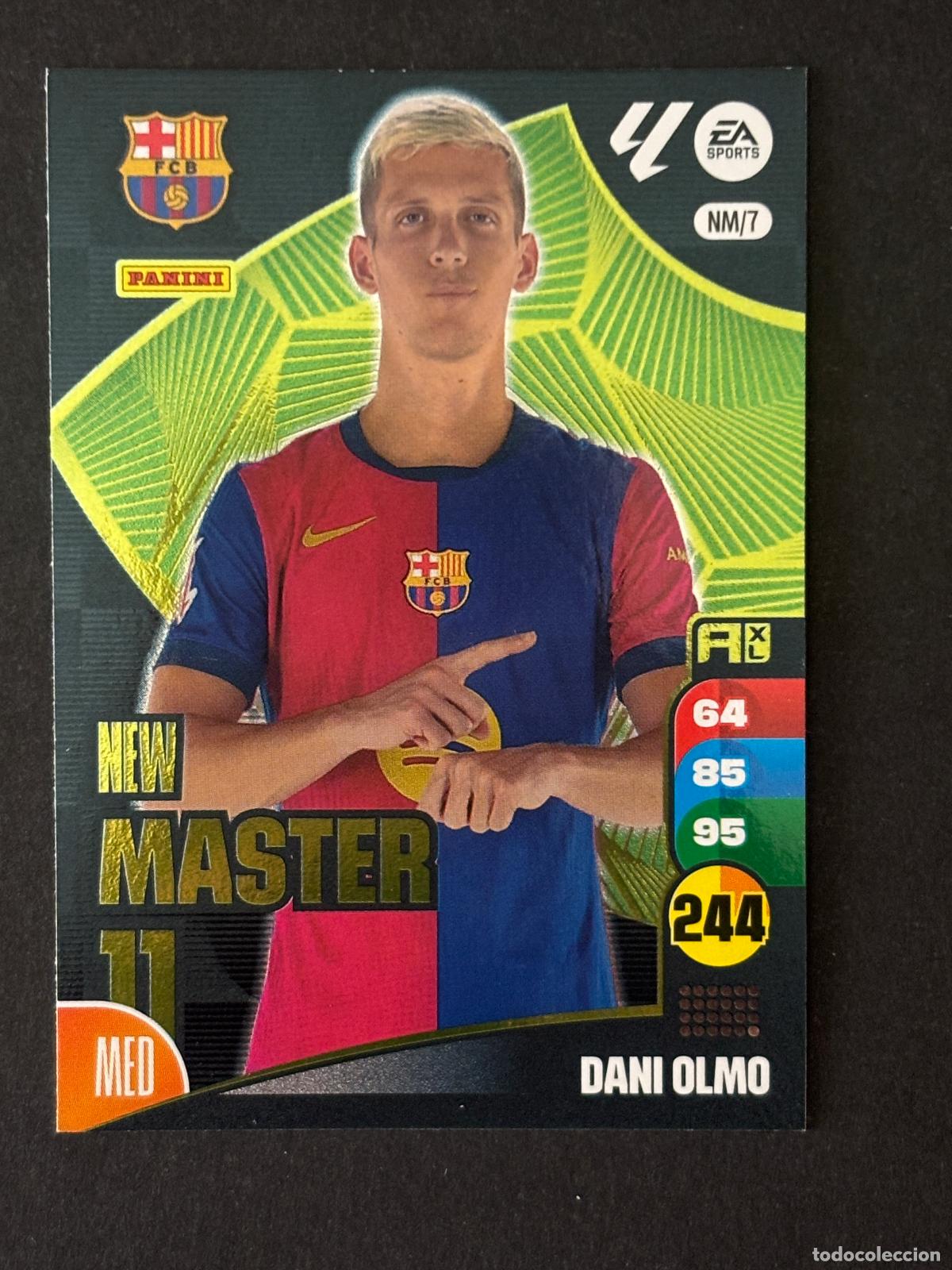 Cromos de f&uacute;tbol: NM7 DANI OLMO BARCELONA NEW MASTER 11 ADRENALYN XL LALIGA EA SPORTS 24-25 2024-2025 PANINI