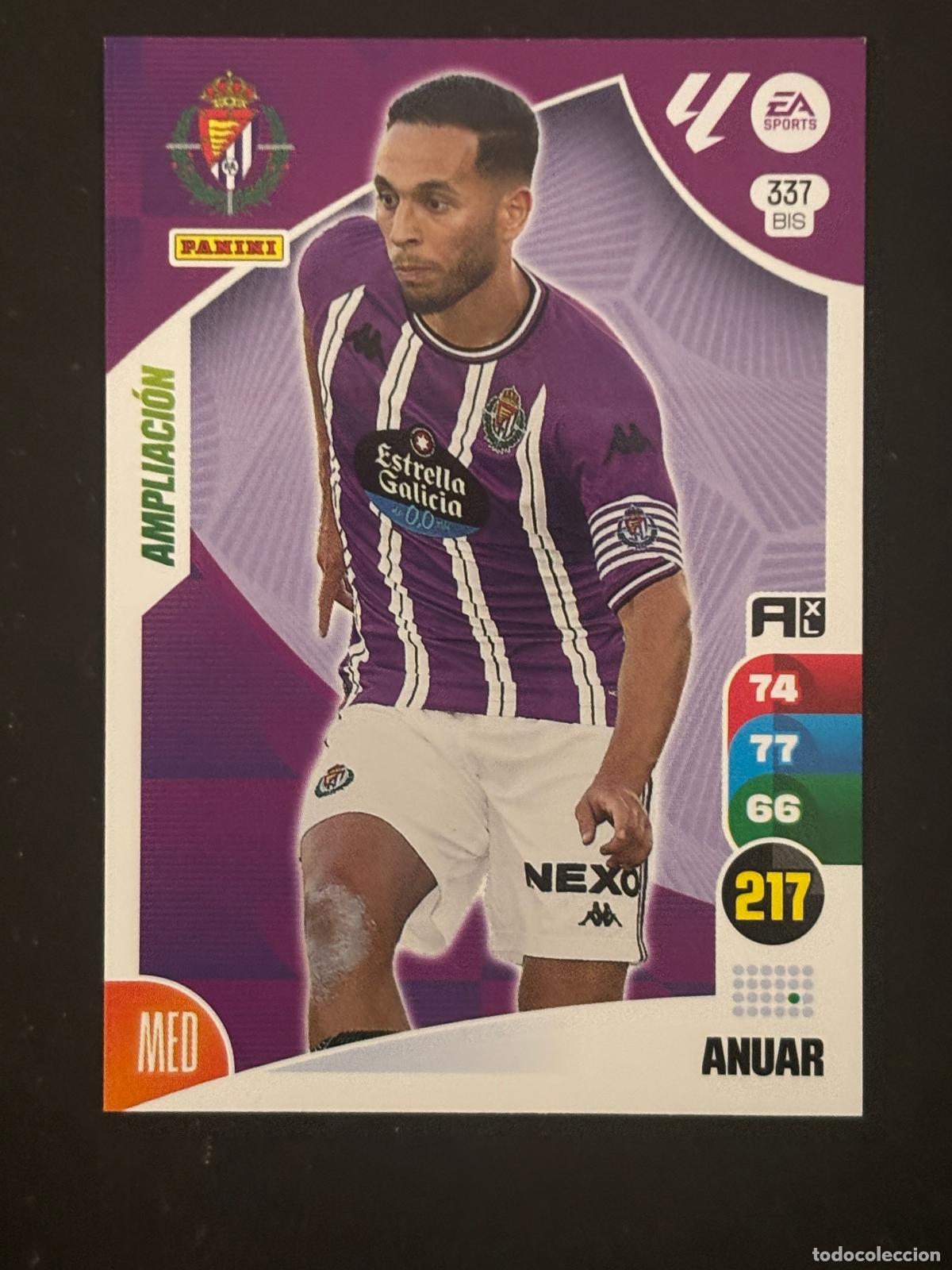 Cromos de f&uacute;tbol: 337BIS ANUAR VALLADOLID ADRENALYN PLUS 2&ordf; EDICI&Oacute;N ADRENALYN XL LALIGA 24-25 2024-2025