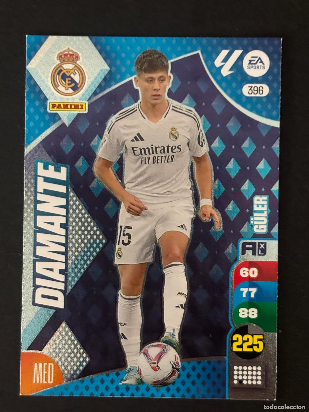 Cromos de f&uacute;tbol: 396 G&Uuml;LER REAL MADRID DIAMANTES ADRENALYN XL LALIGA EA SPORTS 24-25 2024-2025 PANINI