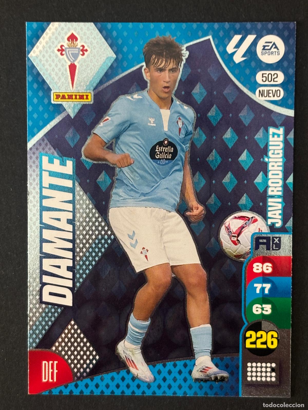 Cromos de f&uacute;tbol: 502 JAVI RODR&Iacute;GUEZ CELTA NUEVO DIAMANTE PLUS 2&ordf; EDICI&Oacute;N ADRENALYN XL LALIGA 24-25