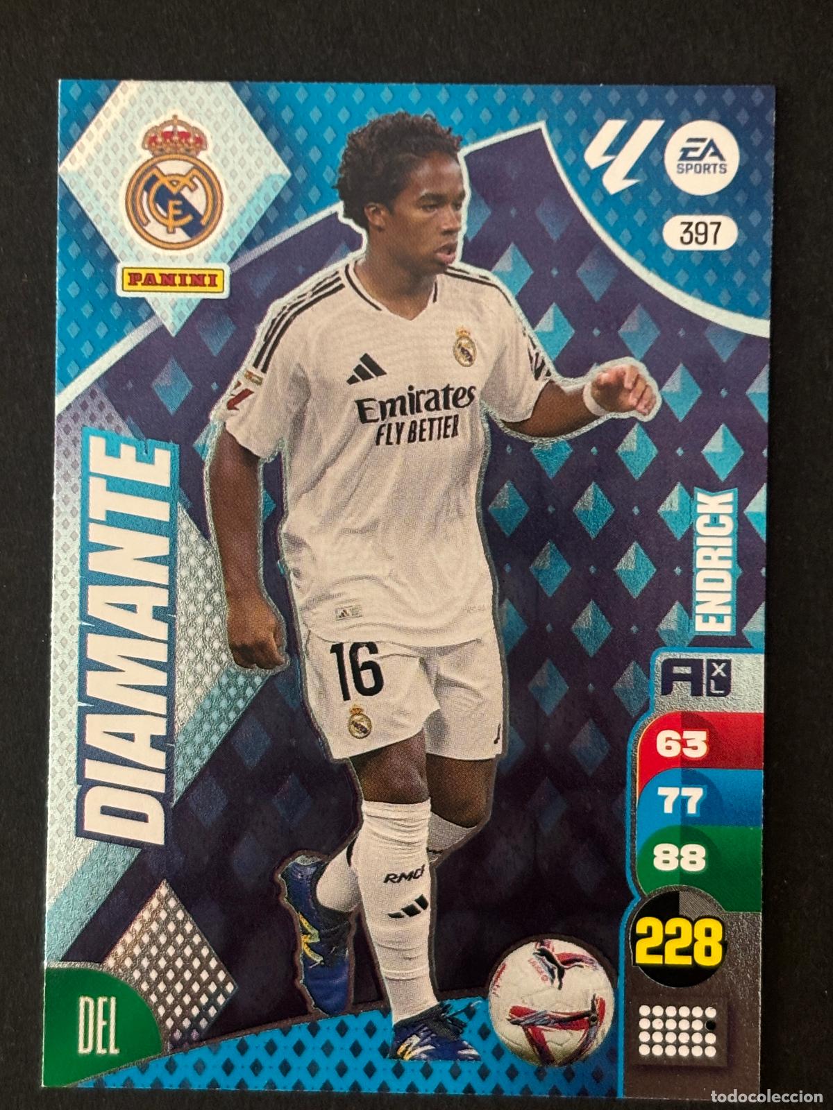 Cromos de f&uacute;tbol: 397 ENDRICK REAL MADRID DIAMANTES ADRENALYN XL LALIGA EA SPORTS 24-25 2024-2025 PANINI