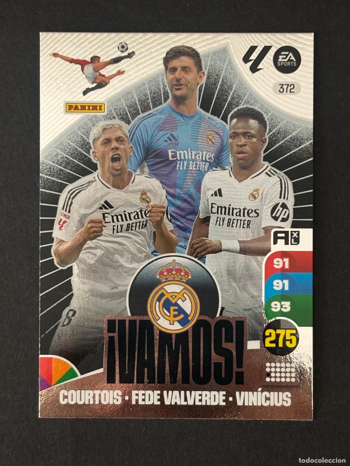 Cromos de f&uacute;tbol: 372 VAMOS REAL MADRID &iexcl;VAMOS! ADRENALYN XL LALIGA EA SPORTS 24-25 2024-2025 PANINI