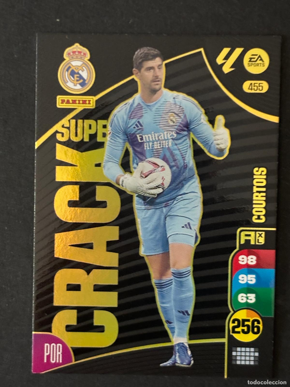 Cromos de f&uacute;tbol: 455 COURTOIS REAL MADRID SUPER CRACK ADRENALYN XL LALIGA EA SPORTS 24-25 2024-2025 PANINI