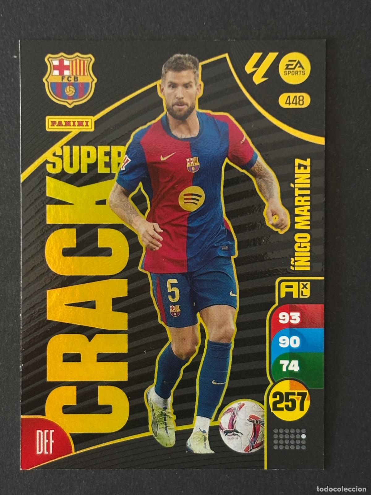 Cromos de f&uacute;tbol: 448 &Iacute;&Ntilde;IGO MART&Iacute;NEZ BARCELONA SUPER CRACK ADRENALYN XL LALIGA EA SPORTS 24-25 2024-2025