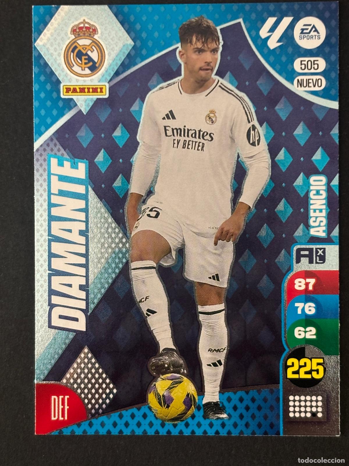 Cromos de f&uacute;tbol: 505 ASENCIO REAL MADRID NUEVO DIAMANTE ADRENALYN PLUS 2&ordf; EDICI&Oacute;N ADRENALYN XL LALIGA 24-25