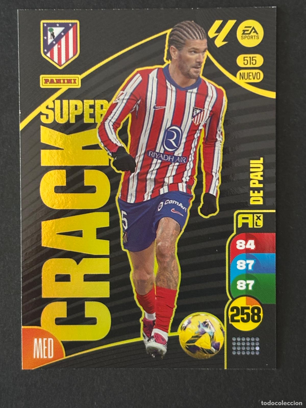 Cromos de f&uacute;tbol: 515 DE PAUL AT MADRID NUEVO SUPER CRACK PLUS 2&ordf; EDICI&Oacute;N ADRENALYN XL LALIGA 24-25