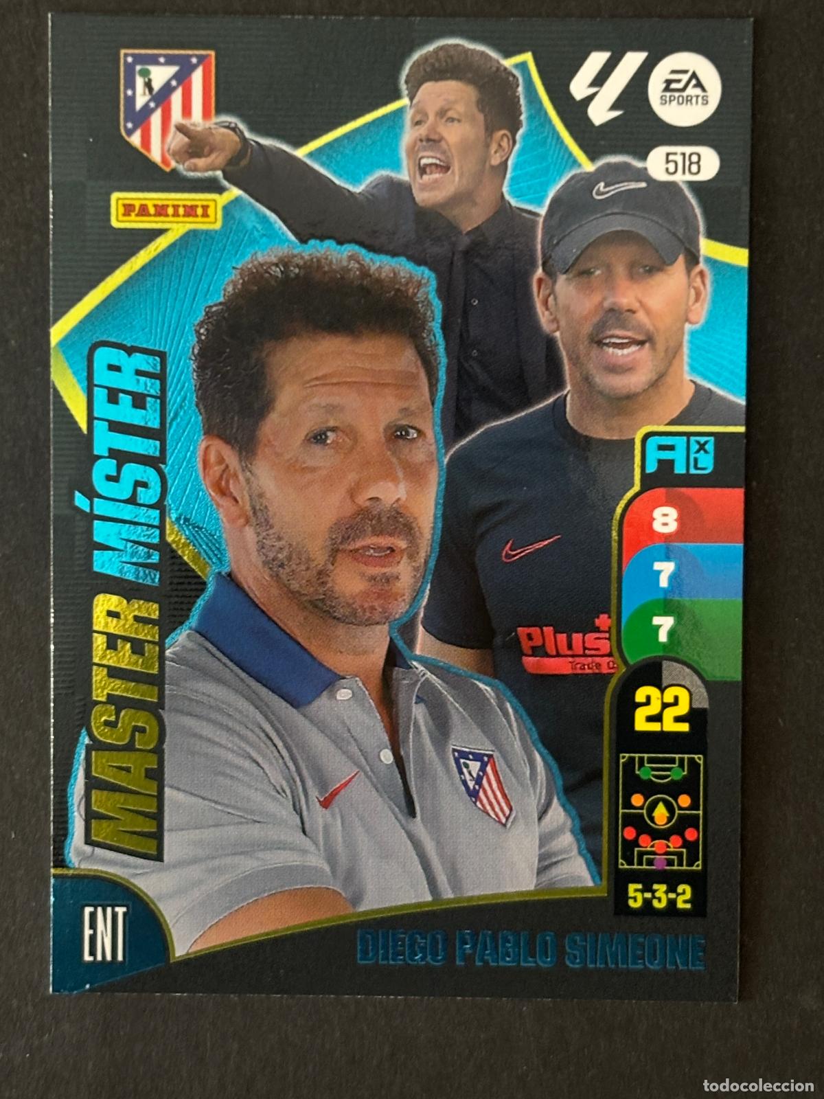 Cromos de f&uacute;tbol: 518 DIEGO PABLO SIMEONE AT MADRID MASTER M&Iacute;STER PLUS 2&ordf; EDICI&Oacute;N ADRENALYN XL LALIGA 24-25