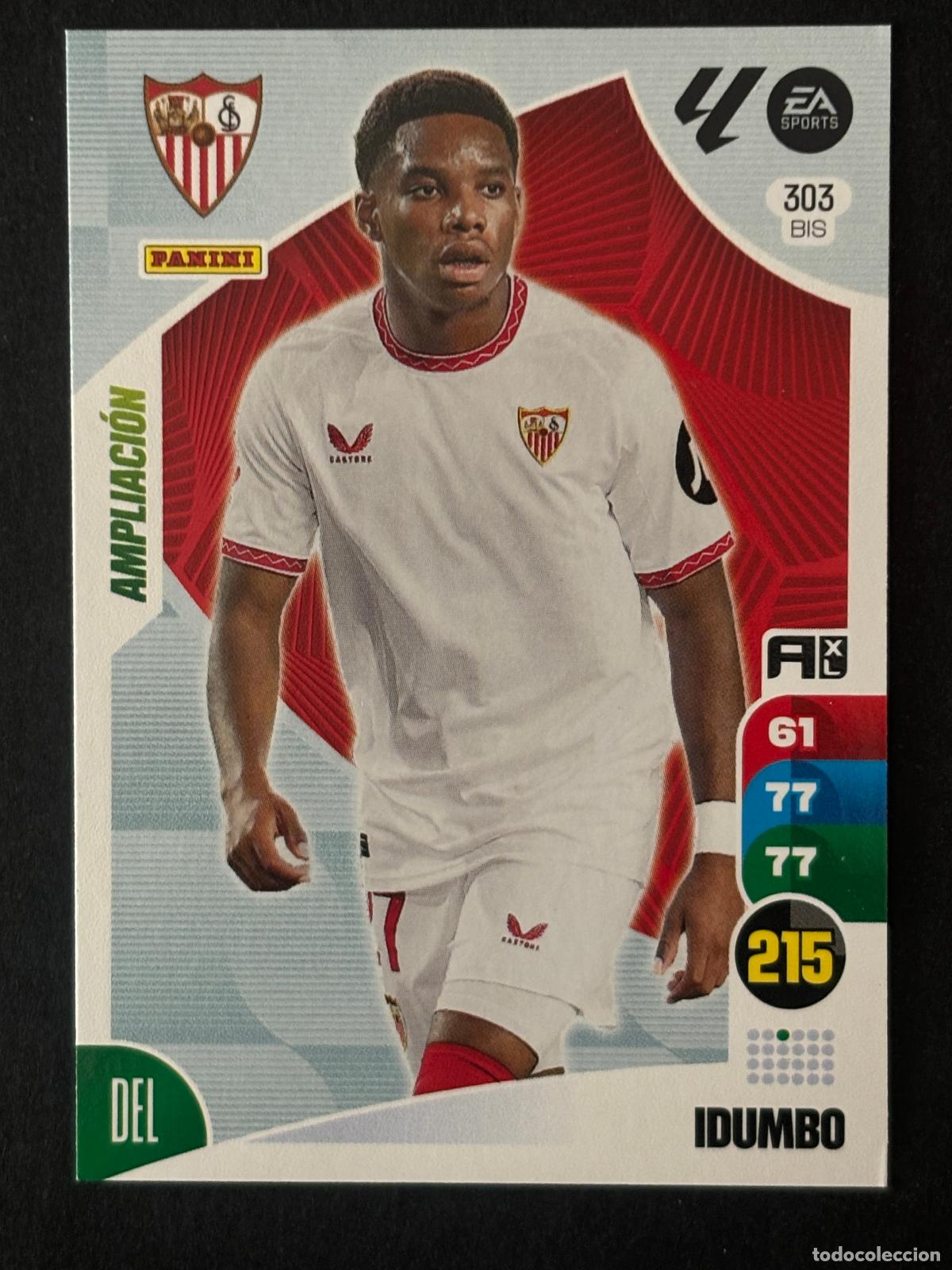 Cromos de f&uacute;tbol: 303BIS IDUMBO SEVILLA ADRENALYN PLUS 2&ordf; EDICI&Oacute;N ADRENALYN XL LALIGA 24-25 2024-2025
