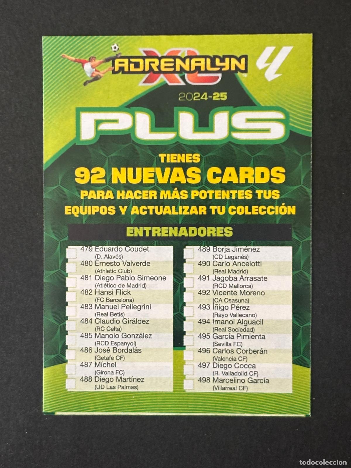 Cromos de f&uacute;tbol: CHECKLIST FICHAJE BIS ADRENALYN PLUS 2&ordf; EDICI&Oacute;N ADRENALYN XL LALIGA 24-25 2024-2025