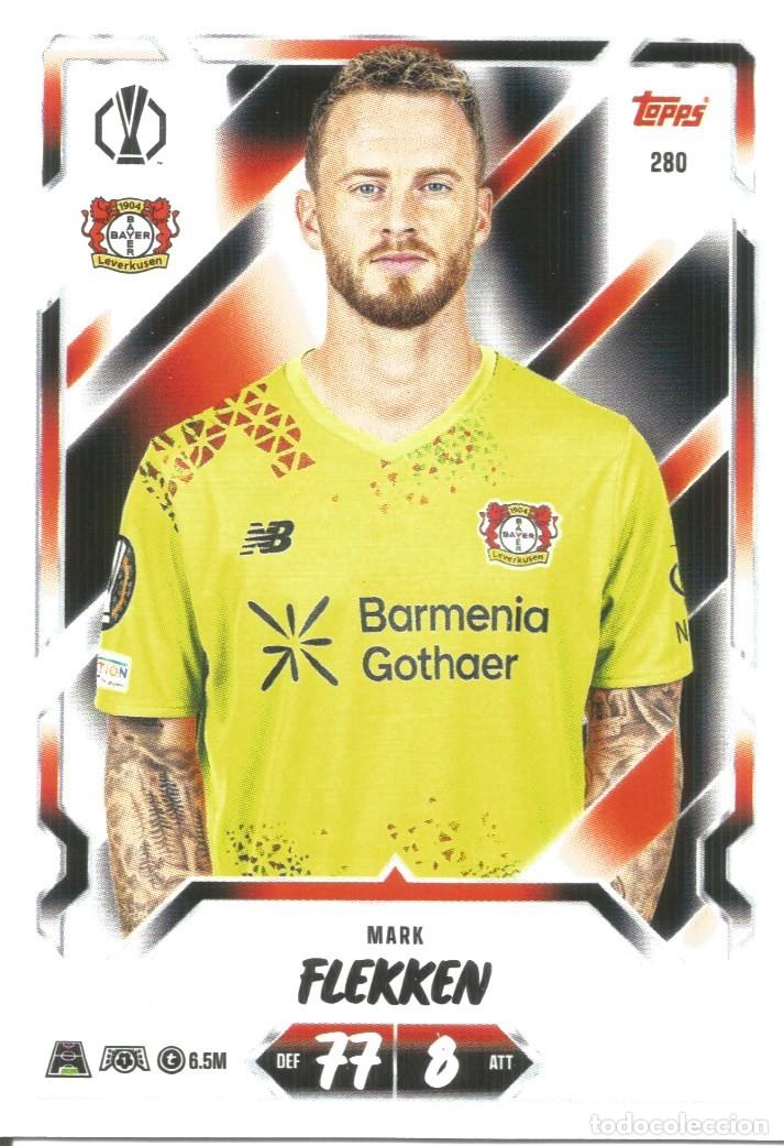 Cromos de f&uacute;tbol: Carta n.&ordm; 280 - Mark Flekken - Bayer 04 Leverkusen - Topps Match Attax 2026 2027 26 27 - Base Card