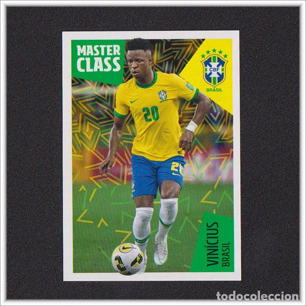 Cromos de f&uacute;tbol: FIFA WORLD CUP 2022 QATAR MUNDIAL COLECCI&Oacute;N OFICIAL VINICIUS 71 BRASIL ALBUM IDOLOS ROJA REAL MADRID