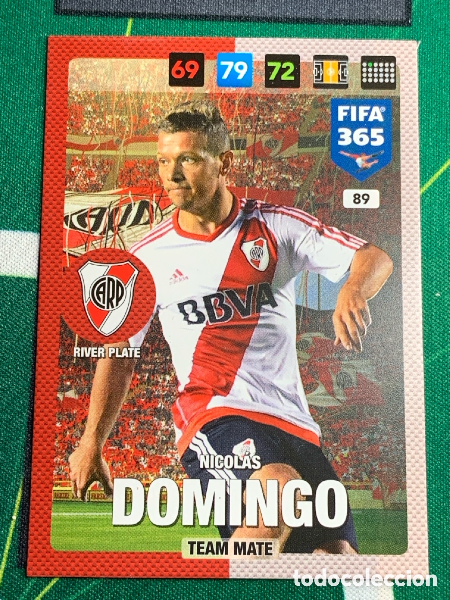 Cartes &agrave; collectionner de Football: 89 Nicol&aacute;s Domingo River Plate Adrenalyn Fifa 365 2016 2017 16 17 Nordic Edition