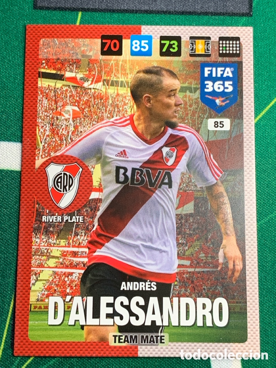 Cartes &agrave; collectionner de Football: 85 Andr&eacute;s D'Alessandro River Plate Adrenalyn Fifa 365 2016 2017 16 17 Nordic Edition