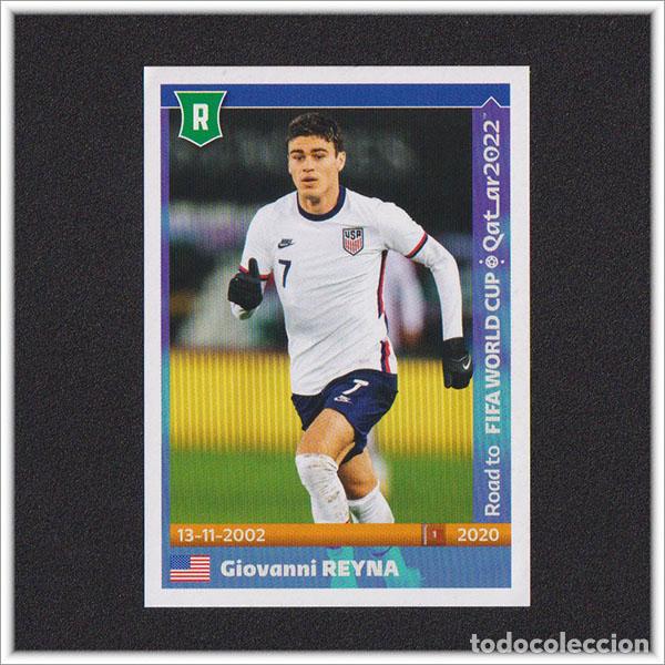 Cromos de f&uacute;tbol: ROAD TO FIFA WORLD CUP QATAR 2022 PANINI MUNDIAL GIOVANNI REYNA 583 EEUU ESTADOS UNIDOS USA STICKER