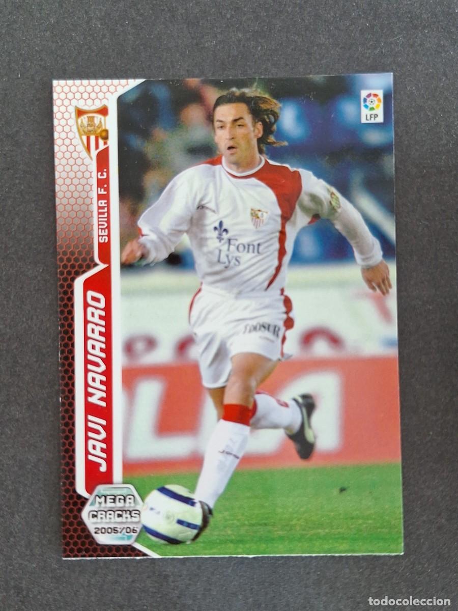 Cromos de f&uacute;tbol: L3 JAVI NAVARRO SEVILLA F. C. 275 PANINI MEGACRACKS 2005 2006 05 06