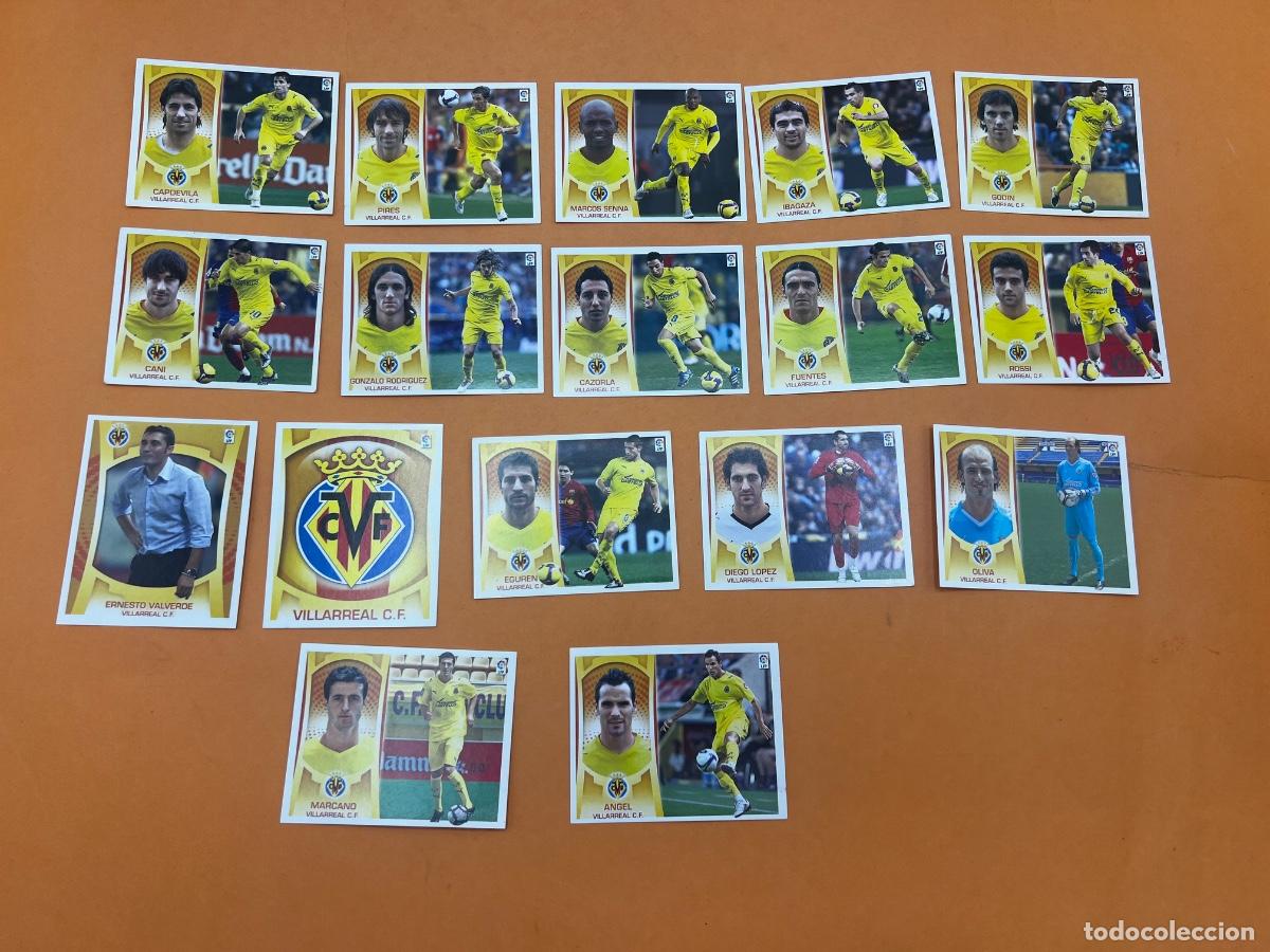 Cromos de f&uacute;tbol: LOTO 17 CROMO DE F&Uacute;TBOL. LIGA 09-10. VILLARREAL C.F. COLECCIONES ESTE. TODOS DIFERENTES.
