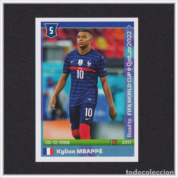 Cromos de f&uacute;tbol: ROAD TO FIFA WORLD CUP QATAR 2022 PANINI MUNDIAL KYLIAN MBAPPE 225 FRANCIA FRANCE REAL MADRID