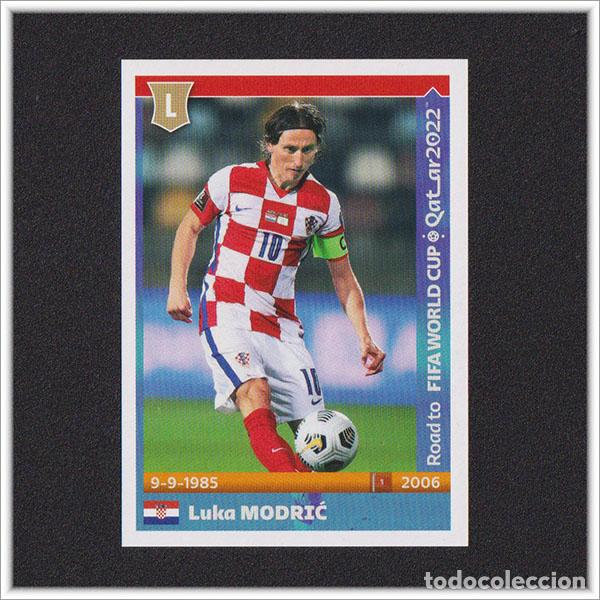 Cromos de f&uacute;tbol: ROAD TO FIFA WORLD CUP QATAR 2022 PANINI MUNDIAL LUKA MODRIC 129 CROATIA CROACIA MILAN REAL MADRID
