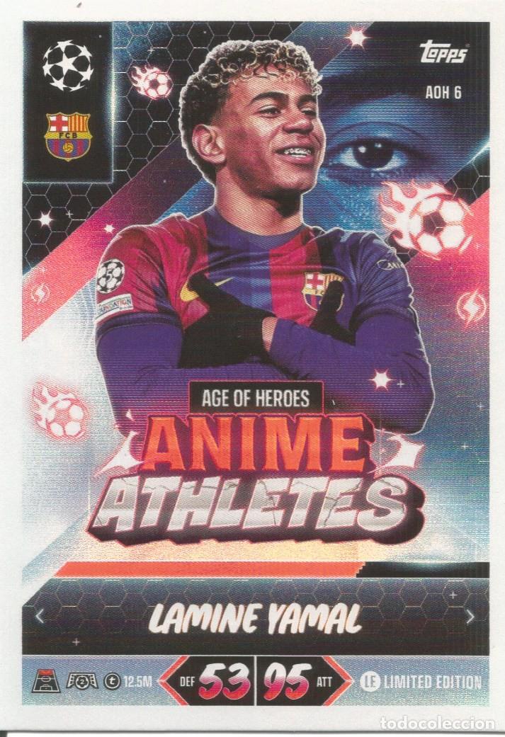 Fu&szlig;ball-Sticker: Carta AOH 6 - Lamine Yamal - FC Barcelona - Topps Match Attax 2026 2027 26 27 - Anime Athletes
