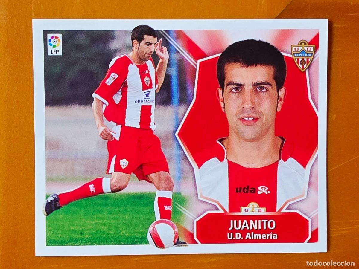 Figurine di Calcio: Juanito, UD Almer&iacute;a, Panini Ediciones Liga Este 2008 2009 08 09, sin pegar
