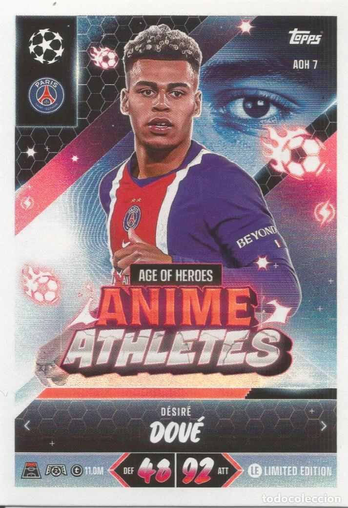 Figurine di Calcio: Carta AOH 7 - D&eacute;sir&eacute; Dou&eacute; - PSG - Topps Match Attax 2026 2027 26 27 - Anime Athletes Age of Heroes