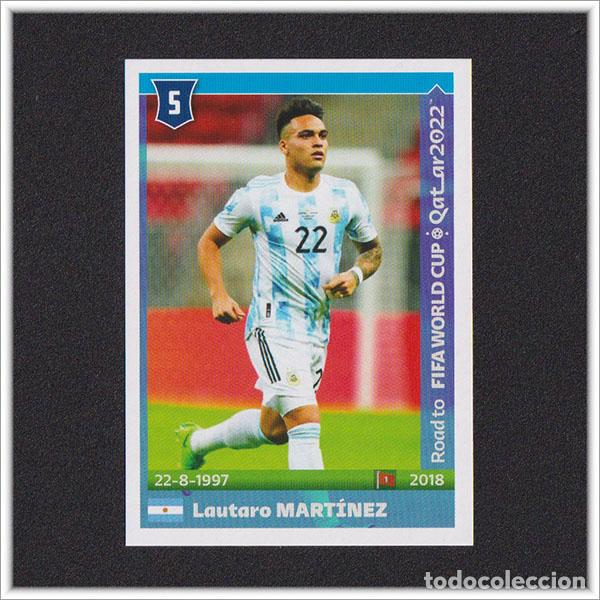Cromos de f&uacute;tbol: ROAD TO FIFA WORLD CUP QATAR 2022 PANINI MUNDIAL LAUTARO MART&Iacute;NEZ 29 ARGENTINA STICKER ALBUM
