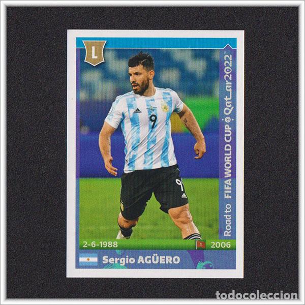 Cromos de f&uacute;tbol: ROAD TO FIFA WORLD CUP QATAR 2022 PANINI MUNDIAL SERGIO KUN AGUERO N&ordm; 27 ARGENTINA STICKER ALBUM