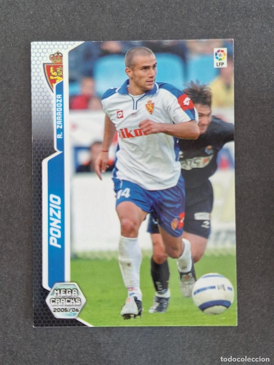 Cromos de f&uacute;tbol: L3 PONZIO REAL ZARAGOZA 345 PANINI MEGACRACKS 2005 2006 05 06