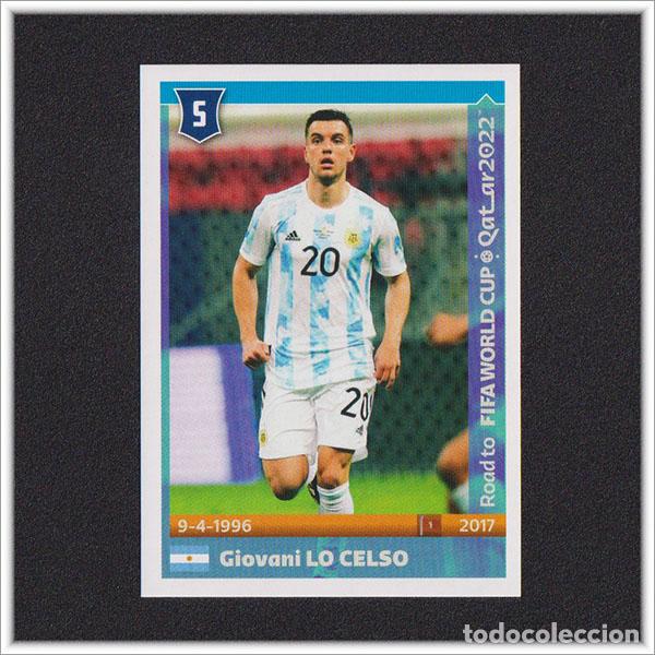 Cromos de f&uacute;tbol: ROAD TO FIFA WORLD CUP QATAR 2022 PANINI MUNDIAL GIOVANI LO CELSO N&ordm; 24 ARGENTINA STICKER ALBUM