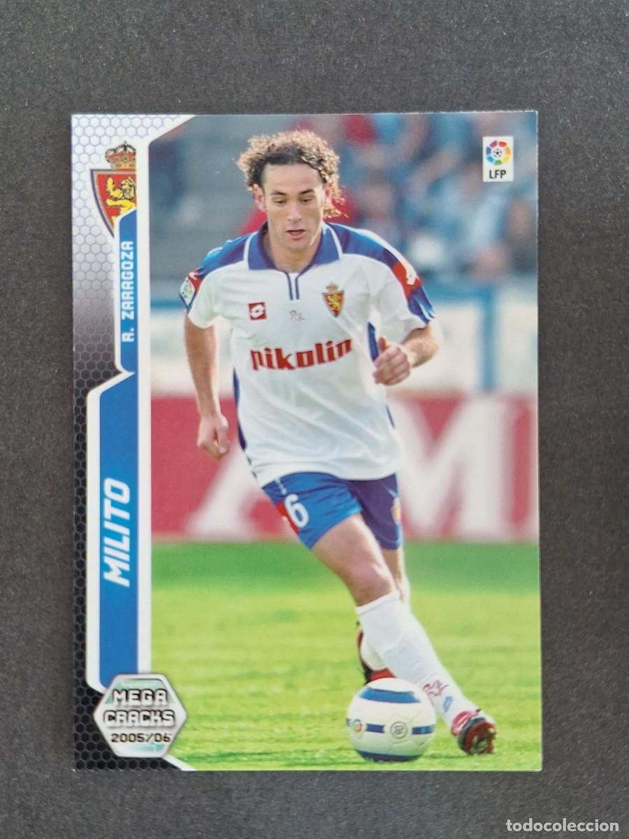 Cromos de f&uacute;tbol: L3 MILITO REAL ZARAGOZA 347 PANINI MEGACRACKS 2005 2006 05 06