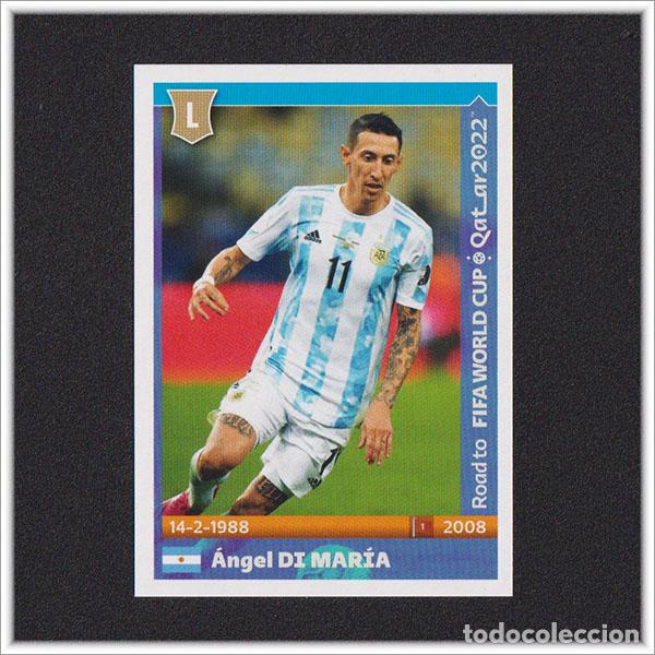 Cromos de f&uacute;tbol: ROAD TO FIFA WORLD CUP QATAR 2022 PANINI MUNDIAL &Aacute;NGEL DI MAR&Iacute;A N&ordm; 23 ARGENTINA STICKER ALBUM