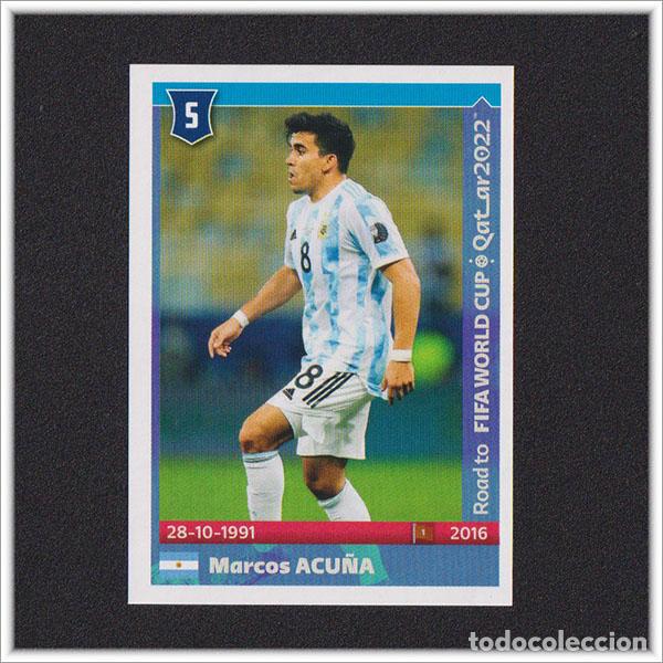 Cromos de f&uacute;tbol: ROAD TO FIFA WORLD CUP QATAR 2022 PANINI MUNDIAL MARCOS ACU&Ntilde;A N&ordm; 20 ARGENTINA STICKER ALBUM