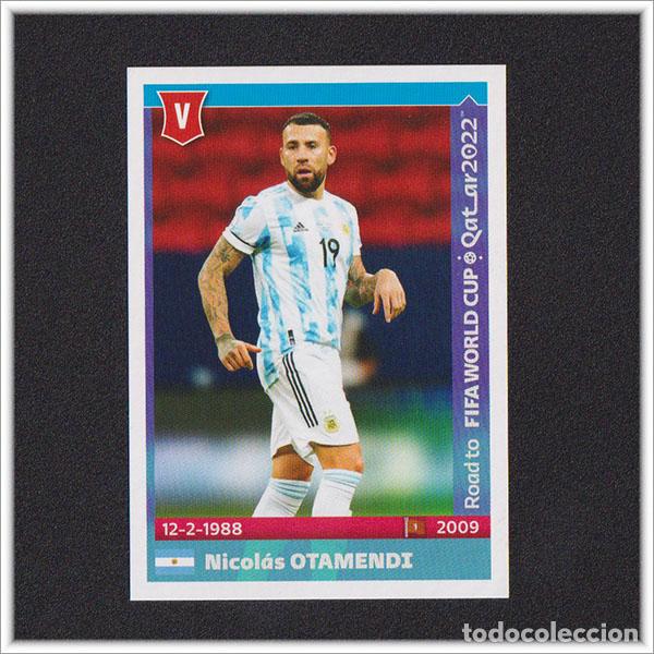 Cromos de f&uacute;tbol: ROAD TO FIFA WORLD CUP QATAR 2022 PANINI MUNDIAL NICOLAS OTAMENDI N&ordm; 19 ARGENTINA STICKER ALBUM