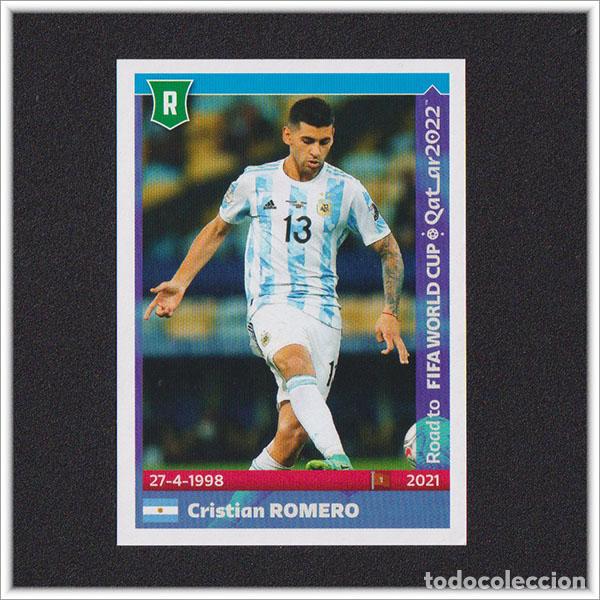 Cromos de f&uacute;tbol: ROAD TO FIFA WORLD CUP QATAR 2022 PANINI MUNDIAL CRISTIAN CUTI ROMERO N&ordm; 17 ARGENTINA STICKER ALBUM