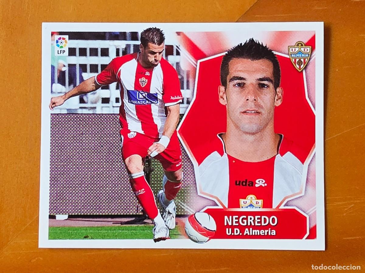 Cromos de f&uacute;tbol: &Aacute;lvaro Negredo, UD Almer&iacute;a, Panini Ediciones Liga Este 2008 2009 08 09, sin pegar