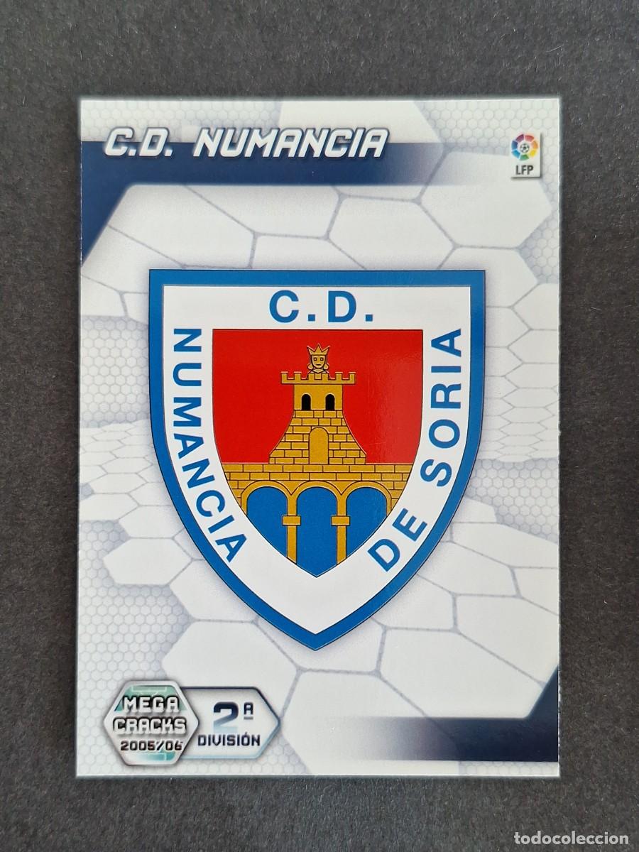 Cromos de f&uacute;tbol: L3 ESCUDO C. D. NUMANCIA 2&ordf; SEGUNDA DIVISION 416 PANINI MEGACRACKS 2005 2006 05 06