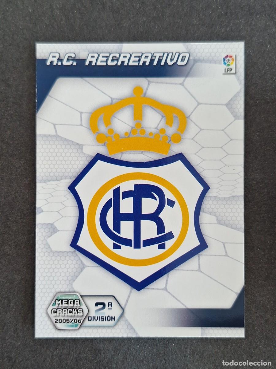 Cromos de f&uacute;tbol: L3 ESCUDO R. C. RECREATIVO DE HUELVA 2&ordf; SEGUNDA DIVISION 419 PANINI MEGACRACKS 2005 2006 05 06