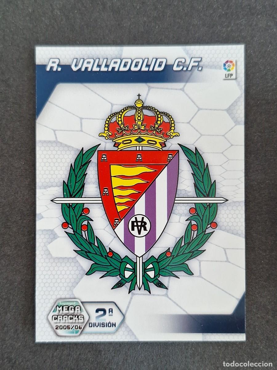 Cromos de f&uacute;tbol: L3 ESCUDO REAL VALLADOLID 2&ordf; SEGUNDA DIVISION 420 PANINI MEGACRACKS 2005 2006 05 06