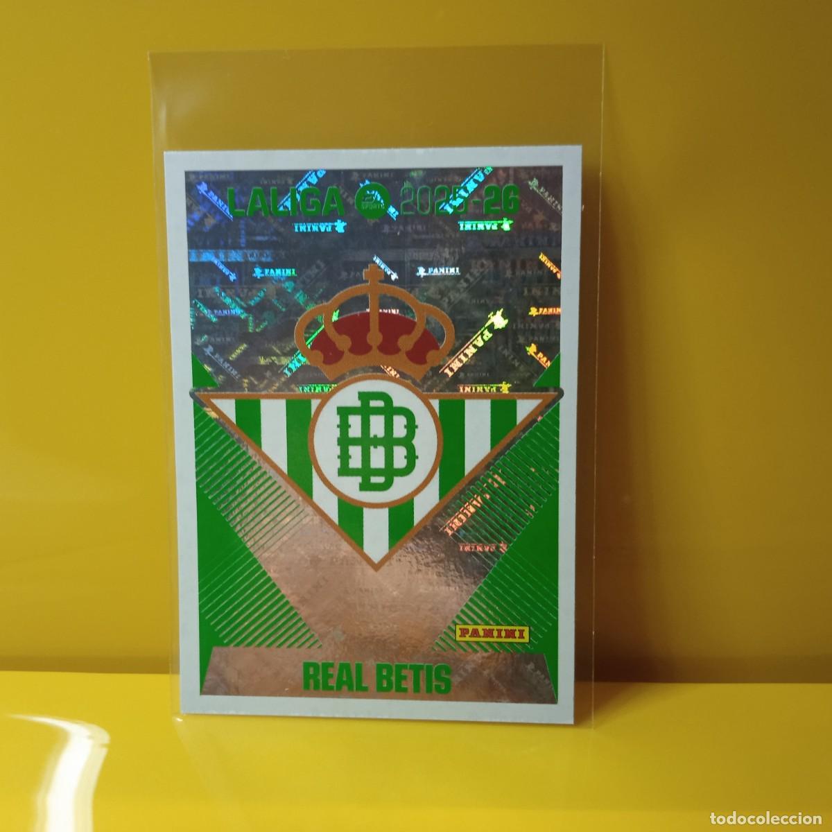 Cromos de f&uacute;tbol: EDICIONES ESTE 2025 2026 25 26 REAL BETIS ESCUDO 1