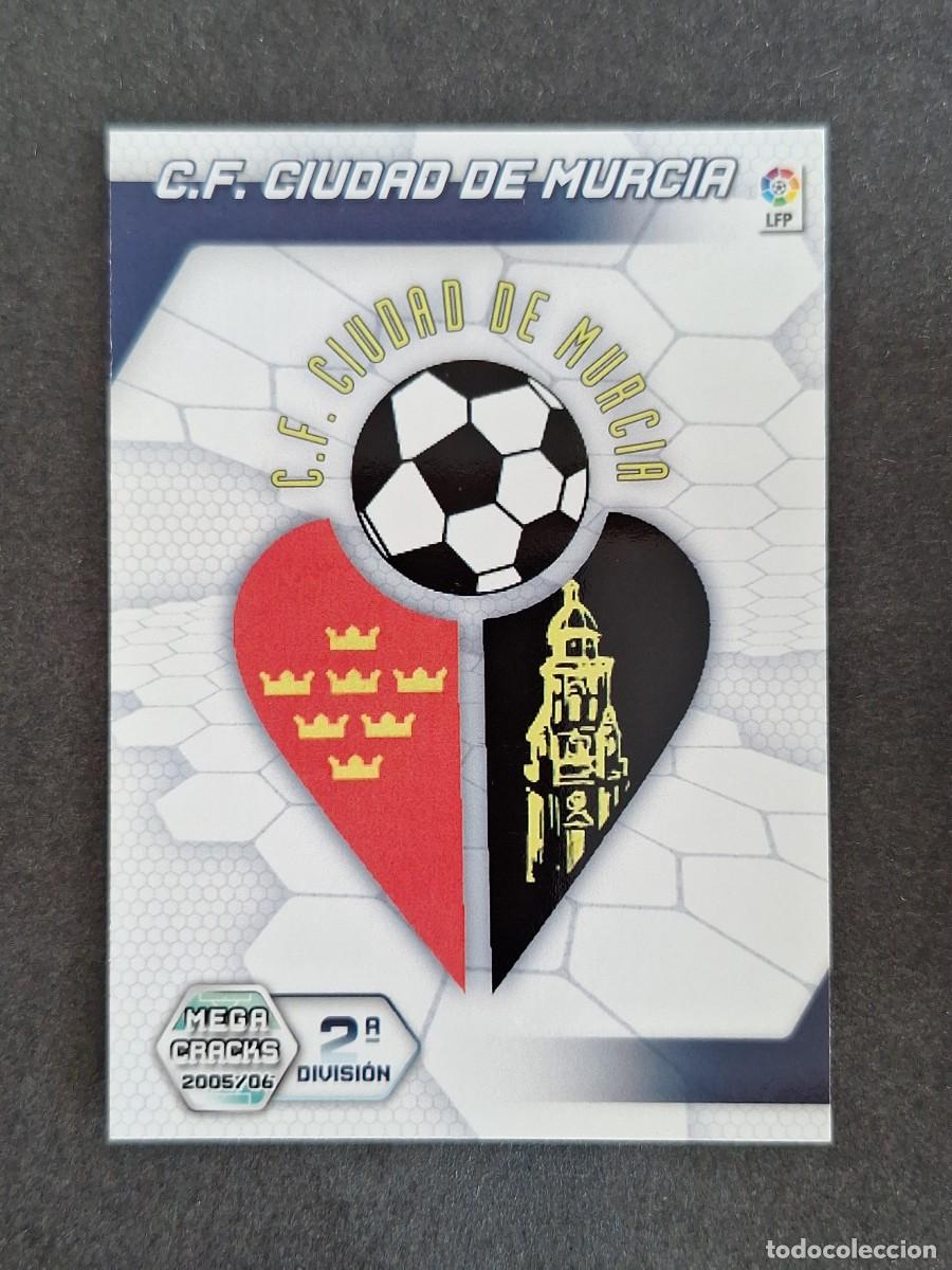Cromos de f&uacute;tbol: L3 ESCUDO C. F. CIUDAD DE MURCIA 2&ordf; SEGUNDA DIVISION 432 PANINI MEGACRACKS 2005 2006 05 06