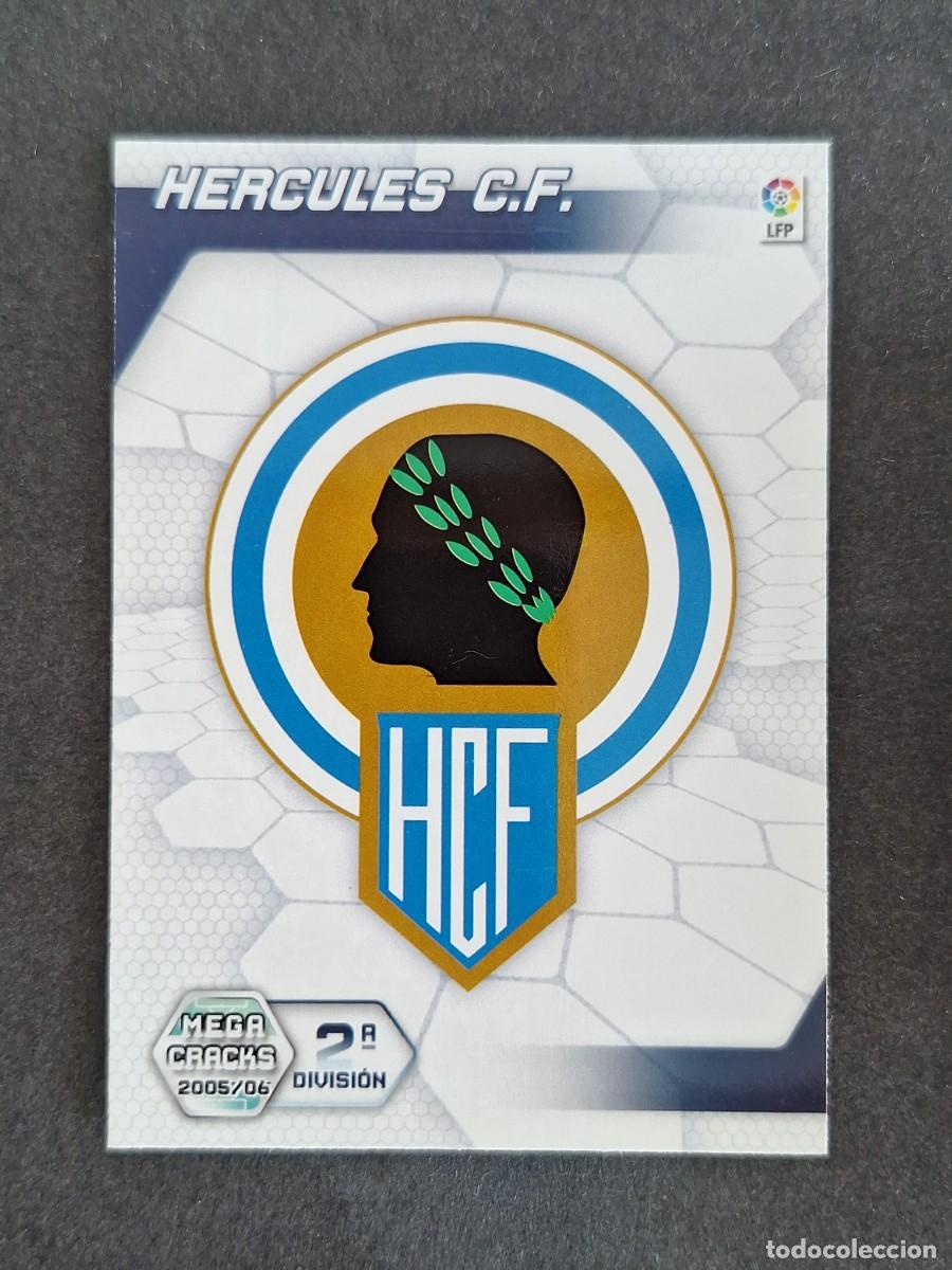 Cromos de f&uacute;tbol: L3 ESCUDO HERCULES C. F. 2&ordf; SEGUNDA DIVISION 434 PANINI MEGACRACKS 2005 2006 05 06