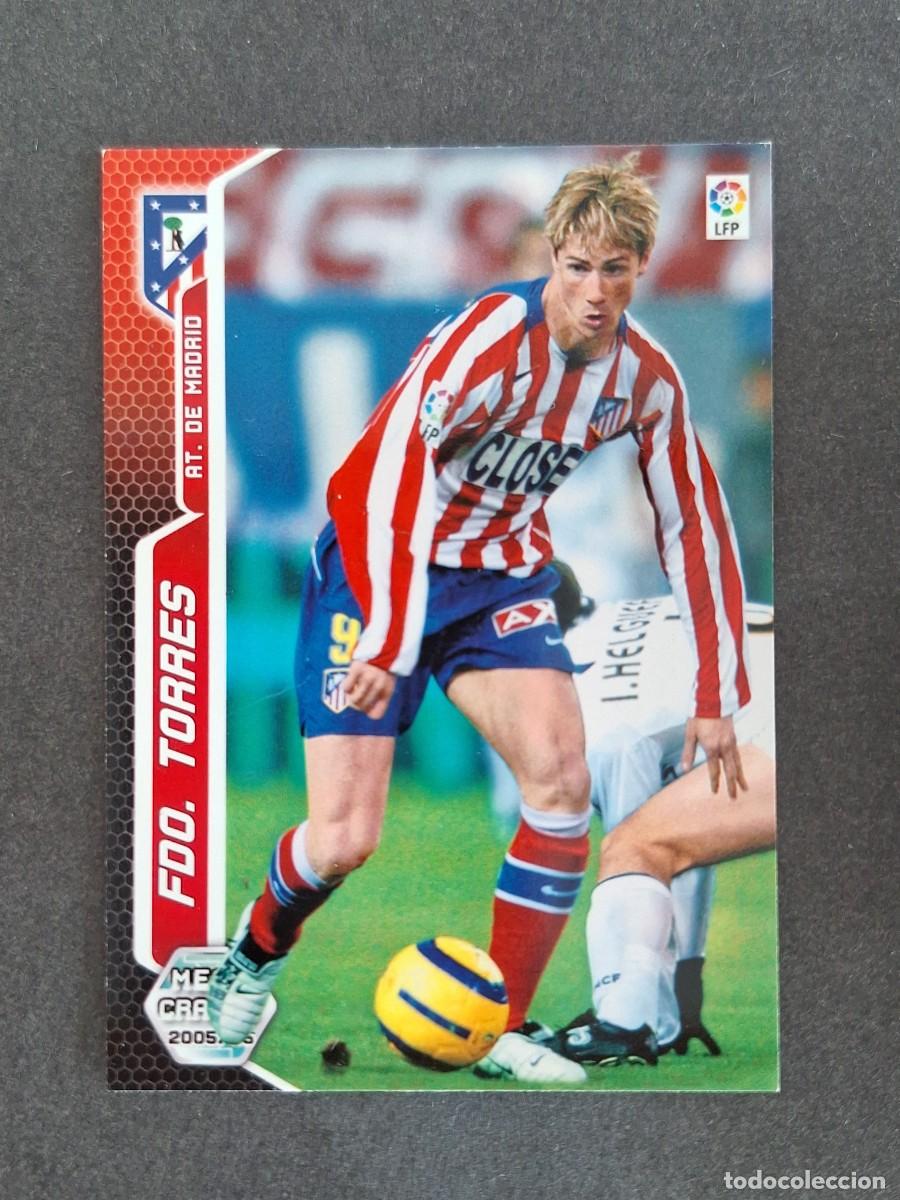 Cromos de f&uacute;tbol: L3 FERNANDO TORRES ATLETICO DE MADRID 53 PANINI MEGACRACKS 2005 2006 05 06
