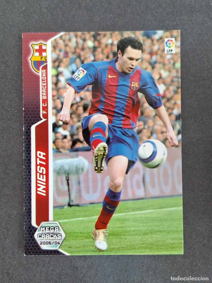 Cromos de f&uacute;tbol: L3 INIESTA F. C. BARCELONA 67 PANINI MEGACRACKS 2005 2006 05 06
