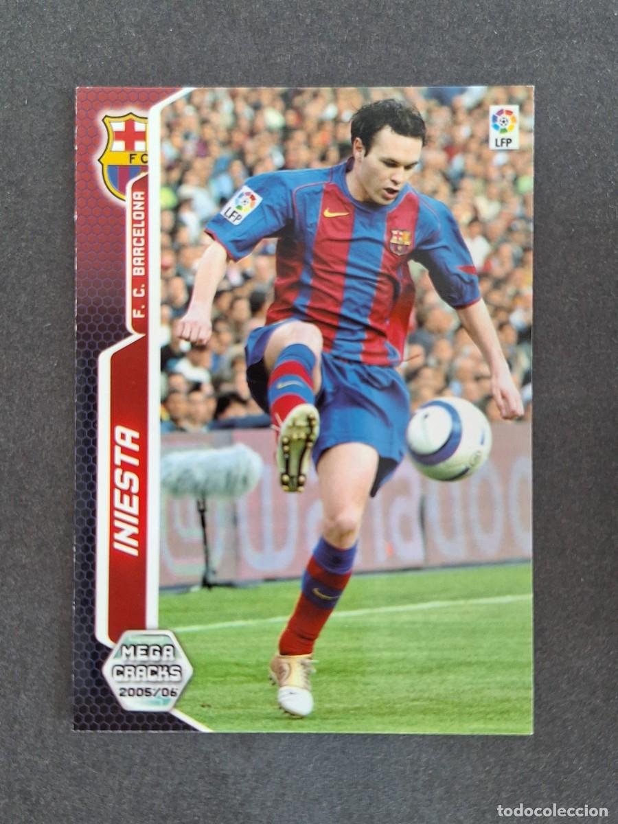 Cromos de f&uacute;tbol: L3 INIESTA F. C. BARCELONA 67 PANINI MEGACRACKS 2005 2006 05 06